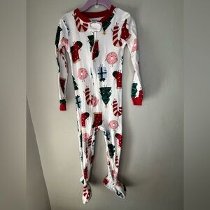 Carter’s Christmas Print One Piece Footed Pajamas Toddler Size 4T